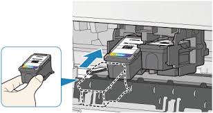 Once you have done this, you will need to insert each cartridge into their respective slot. Canon Knowledge Base Replace An Ink Cartridge Pixma Mg2420 Mg2520