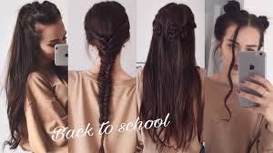 какие прически можно сделать самой себе на длинные волосы Stilnye Prichyoski V Shkolu Dlya Lenivyh Back To School Stilnye Pricheski Pricheski Krasota Volos