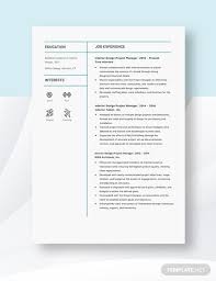 Interior Design Project Manager Resume Template Ad Sponsored Project Design Interior Templat In 2020 Project Manager Resume Manager Resume Resume Template
