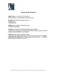 First impressions are still important in the 21st century, but they look a little different. 45 Biography Templates Examples Personal Professional