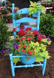 Ten Garden Crafts Inspirations To Beautify Your Backyard Ribbons Repurposed Planter Unique Gardens Plants