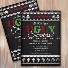 Ugly sweater season winter sale poster. Ugly Christmas Sweater Party Custom Invitation Instant Download Microsoft Word Template Spilled Glitter