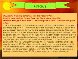 Passive voice describes a verb whose action is performed on the subject not by the subject. The Passive Voice Formation Of The Passive Voice To Be V3 Online Presentation