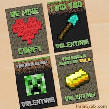 One of my family's favorite free minecraft resources is the skrafy homeschool minecraft server! Free Printable Minecraft Valentines