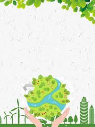 For easy, fast and direct download! Atmospheric Minimalist Green Protection Environment Illustration Background Graphic Design Background Templates Simple Background Images Poster Drawing