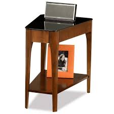 Elliott Bay End Table Glass Top End Tables Wedge End Table Accent Side Table