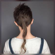 Rattail Rattailgirl Shorthair Hair And Beard Styles Artistic Hair Rat Tail Haircut