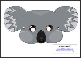 Free Koala Mask Printable Mother Natured Koala Craft Koala Mask For Kids
