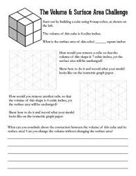 Isometric Drawings Volume And Surface Area Challenges Problem Solving Isometric Drawing Teaching Math