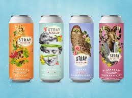 Stray Forth Craft Hard Seltzer 16oz Cans Hard Seltzer Beer Packaging Design Craft Beer Design