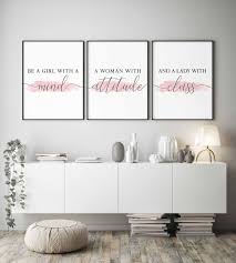 Prints For Bedroombedroom Wall Decorgirls Bedroom Wall Etsy In 2021 Blush Bedroom Decor Girl Bedroom Walls Purple Bedroom Decor