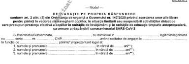 Incepand cu 01082016 la cei cu vechime in invatamant de peste 10 ani dar intrerupta. Ordinul 1375 2020 Model Cerere Si Declaratie Pe Proprie Raspundere Zile Libere Parinti Dupa Inceperea Scolii