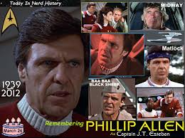 Remembering Phillip R. Allen, born March 26, 1939 and passed away March 1,  2012. Full Post  https://www.facebook.com/photo/?fbid=969368745194342&set=a.968036111994272  . #TodayInNerdHistory #March26 #philliprallen #startrek #lougrant #Midway  ...