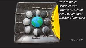 How To Make 3d Moon Phases Project For School Science Project For Kids Stem Project