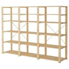 Hejne 3 Section Shelving Unit Softwood 90 1 2x19 5 8x67 3 8 Ikea Ikea Hejne Shelving Unit Shelving