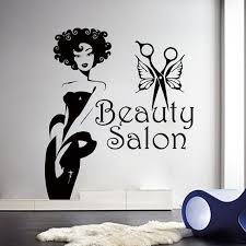 Wall Decals Beauty Salon Decor Girl Hair Sticker Hairdressing Decal Living Room Home Interior Design Art Mura Beauty Salon Decor Kids Room Wall Art Salon Decor