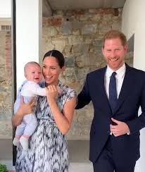 George's hall at windsor castle, just before taking him to meet his. Meghan Markle And Prince Harry Take Baby Archie To Meet Desmond Tutu On Royal Tour Best Photos Hello