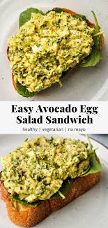 Easy Avocado Boiled Egg Salad Sandwich No Mayo Walder Wellness Recipe Egg Salad Sandwich Healthy Healthy Egg Salad Boiled Egg Sandwich Healthy