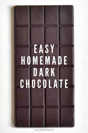 How To Make Healthy Dark Chocolate Recipe Healthy Dark Chocolate Homemade Dark Chocolate Homemade Chocolate Bars