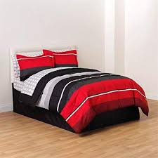 Way too many frilly things that would never stand up to a. Red Black White Gray Rugby Boys Twin Comforter Skirt And Sheet Bedding Set 6 Piece Bed In A Bag Bed Comforter Sets Red Bedding Black Bedding