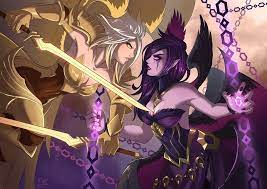 Kayle And Morgana By Kriniere On Deviantart In 2020 Lol League Of Legends League Memes League Of Legends