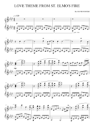 While many people stream music online, downloading it means you can listen to your favorite music without access to the inte. Love Theme From St Elmo S Fire Sheet Music For Piano Solo Download And Print In Pdf Or Midi Free Sheet Music For Love Theme From St Elmos Fire By David Foster