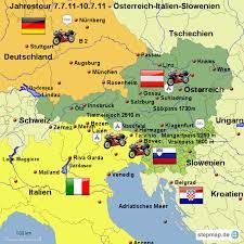 Das oesterreichische bundesland tirol ist 1264771 km² gross und erstreckt sich geografisch von 46 39 47 45 noerdlicher breite sowie von 10. Stepmap Osterreich Italien Slowenien Landkarte Fur Deutschland