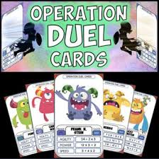 Operation Duel Cards Starter Pack Master Monsters Classroom Card Addition And Subtraction Cards