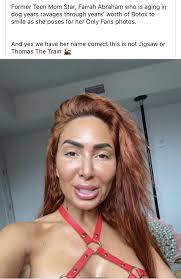 Saw this post about Farrahs face on FB earlier 💀 : rteenmom