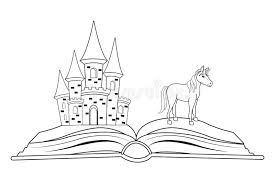 Check spelling or type a new query. Fantasy Book With Stories Character Black And White Stock Vector Illustration Of Castle Nature 149708474
