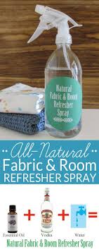 All Natural Homemade Room Refresher Spray Febreeze Diy Diy Cleaning Products Homemade Air Freshener