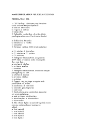 Semoga pembahasan soal biologi sma kelas 12 tentang pembelahan sel di atas dapat bermanfaat untuk anda!!! Soal Pembelahan Sel Kelas Xii Sma