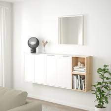 Eket Wall Mounted Cabinet Combination White Dark Gray Light Gray Learn More Ikea Arredamento Ingresso Ikea Arredamento Ingresso Casa Mobili Ingresso Casa