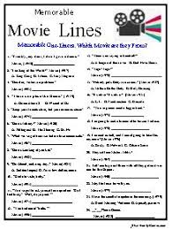 Go for it and get entertained! Movie Lines Quiz Is For The Avid Movie Fan With A Good Memory