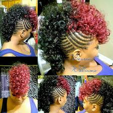 The fade starts at the top and goes bald around the ears. This Pretty But I Wouldn T Wear It Braided Mohawk Hairstyles Weave Hairstyles Braided Natural Hair Styles