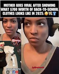 Mother goes viral after showing what $700 worth of back-to-school clothes  looks like in 2025. Thoughts?? 🤔 how much yall spend