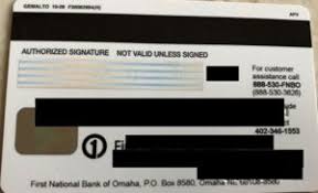 First national bank credit card charges a foreign transaction fee of 2%. Bank Card One Of A Card First National Bank Of Omaha United States Of America Col Us Vi 0687