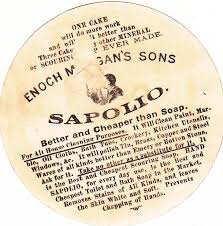 Sapolio Enoch Morgan Sons Cleanser Tambourine Lady Vict Card c1880s
