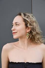 Monet Water Lilies Earrings: Baroque Pearl, Hand-sculpted Clay Art