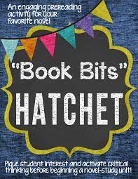 Book Bits A Fun Pre Reading Activity For Hatchet Pre Reading Activities Reading Activities Hatchet Book