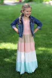 Ava Girls Long Modest Dress Girls Maxi Dress Sizes 5 10 Girls Maxi Dresses Girls Fashion Clothes Little Girl Fashion