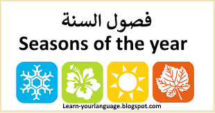 فصول السنة بالانجليزية the seasons of the year in english seasons seasons of the year learning