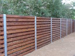 Cedar Shadowbox Fence With 4 In Steel Zinc Posts Steel Fence Posts Metal Fence Posts Wood Fence
