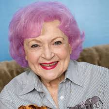 George Clooney With Purple Hair Betty White Short Hair Haircuts Purple Hair