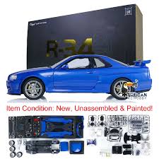 In Stock 18 R34 Capo RC Racing Car Painted Blue Kit Metal Electric  High-Speed 2 Speed Transmission Drift Truck Vehicle Boys Toy - AliExpress