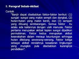 Contoh paragraf sebab akibat 1 akibat 2. Contoh Paragraf Sebab Akibat Mosaicone
