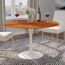 Langley Street Larkson Dining Table Size 28 5 H X 48 L X 48 W Base Color White Gloss To In 2020 Dining Table Modern Marble Dining Tables Fiberglass Dining Table