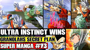 The release date and the source of manga are also mentioned. Ultra Instinct Goku Wins The Real Granolah Tricks Goku Dragon Ball Super Manga Chapter 73 Spoilers Youtube