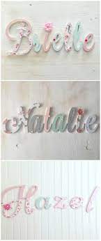 Baby Girl Nursery Decor Name Letters Girls Bedroom Decor Handmade Girls Wooden Letters Mint Nursery Art Girl Baby Girl Nursery Decor Nursery Letters Girl