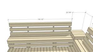 If you want to build a beautiful wooden bench with backrest, we recommend you to check out this building a wooden deck over a concrete one: Remodelaholic How To Build Space Saving Deck Benches For A Small Deck